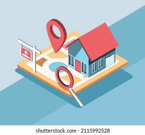 mapa de ubicación de búsqueda inmobiliaria