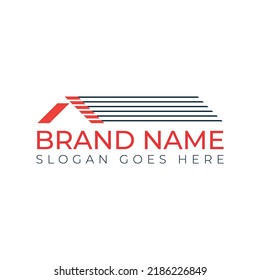Real Estate Sector Logo, Roof Shaped Real Estate Logo