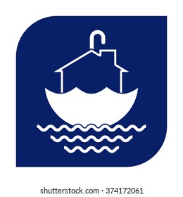 Real estate security icon.
