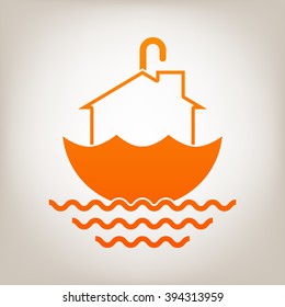 Real estate security icon.
