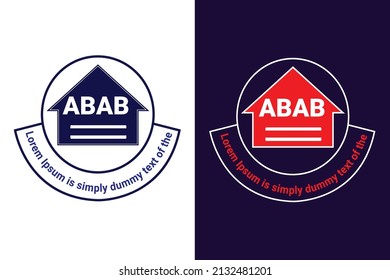 Real Estate or Service Logo, Vector Illustration