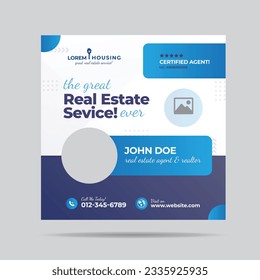 Real Estate Service Social Media post Design or Real estate agent social post design 