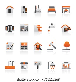 Real Estate services Icons - Vector Icon Set