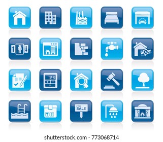 Real Estate services Icons - Vector Icon Set