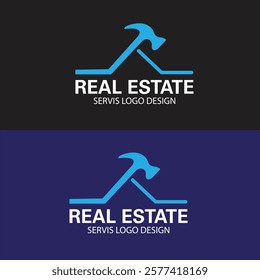 real estate servis  logo design