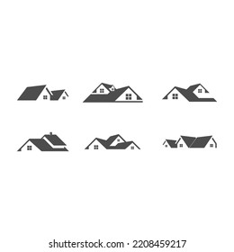 Real estate set illustration vector design