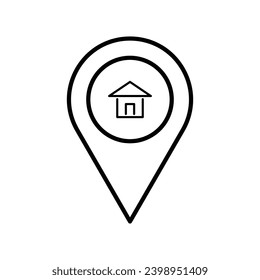 Real Estate set of web icons in line style. Realty icons for web and mobile app. Purchase and sale of housing, property, rental premises, insurance, realty, home loan Editable and Modern Design Icon.