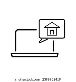 Real Estate set of web icons in line style. Realty icons for web and mobile app. Purchase and sale of housing, property, rental premises, insurance, realty, home loan Editable and Modern Design Icon.