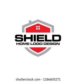 real estate shield logo design