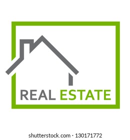 Real Estate Sign - Vector Illustration