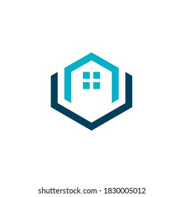 Einfaches und elegantes Immobilienlogo