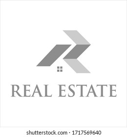 propiedad inmobiliaria simple de logotipo