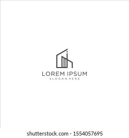 Real estate simple  logo design