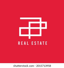 Diseño de logotipo simple de bienes raíces. Logo creativo. El logotipo puede utilizarse para el vector de diseño de iconos, marcas, identidades, empresas y empresas