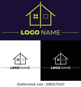 Real Estate simple logo design in vector. Illustrator EPS 10