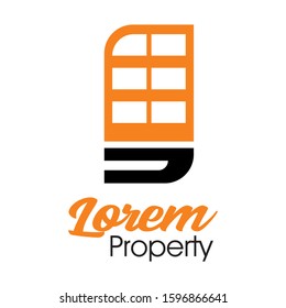 Real Estate Simple Logo Template, Property Development Vector Illustration