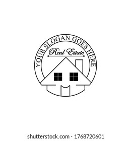 Real Estate simple  vector Logo design. 