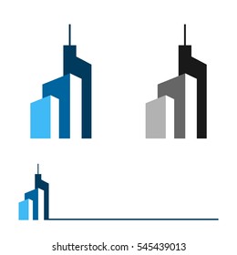Real Estate Skyscraper Tower Logo Template Illustration Design. Vector EPS 10.