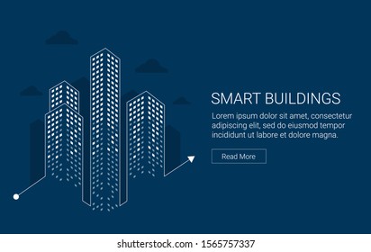 Real estate and smart buildings concept