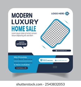 Real Estate Social Media Advertisement Post Design Templates