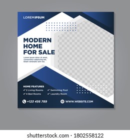 Real estate social media banner template