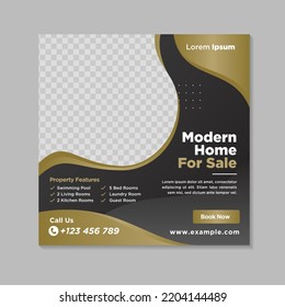 Real estate social media banner template	