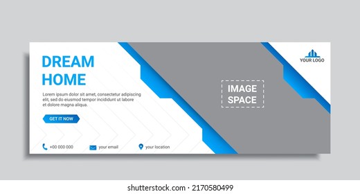 real estate social media cover or web banner