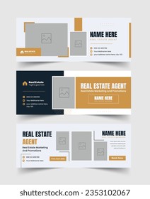 Real estate social media cover web banner template, social media banner post, sale banner, Timeline