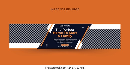 Real estate social media cover and web banner template