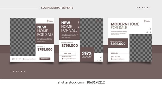 Real estate social media post templates