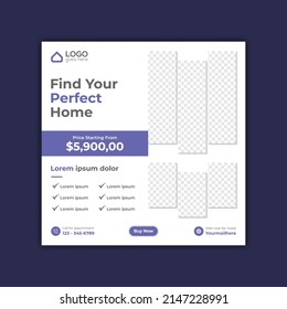 Real Estate Social Media Post  Web banner