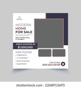 real estate social media post template