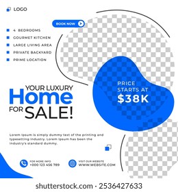 Real estate Social Media post banner template Design
