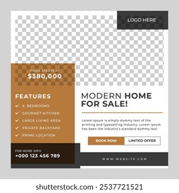 Real estate Social Media post template Design