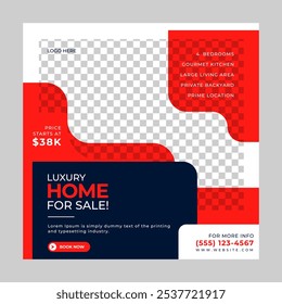 Real estate Social Media post template Design