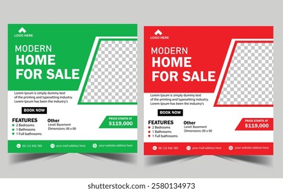 Real Estate Social Media Post for Online Marketing Promotion Banner