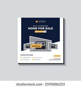 Real estate social media post design