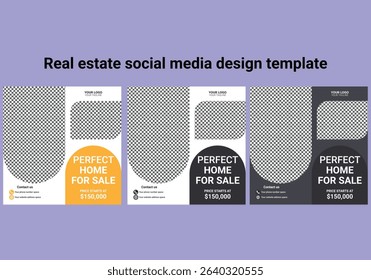  Real Estate Social Media Post Template, Editable Post Template Social Media Banners. Modern Real Estate Social Media Post Design Vector Template. Real Estate Property Social Media Post Template, 

