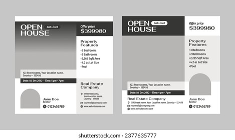Real Estate Social Media Template, Open House Social Media Template, Real Estate Services