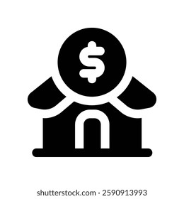 real estate solid icon. vector icon for your website, mobile, presentation, and logo design.
