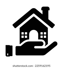Icono De Soporte Inmobiliario En Estilo Plano