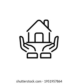 Real Estate Support icon in vector. Logotype