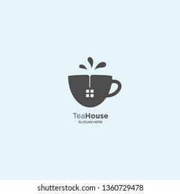 Real Estate Symbol Tea Nature simple logo template vector illustration icon element - Vector