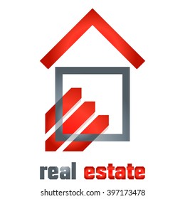 real estate symbol - vector illustration