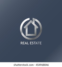 Real estate symbol vector illustration