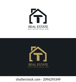 Real Estate T initials logo, Property and Construction T Logo design Vector, colorful homes logo concept Real estate service, construction, Growth house, home logo concept
