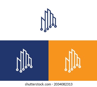 Real Estate  tack Logo Icon Design Vector