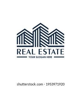 real estate template logo vector symbol icon