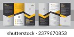 Real estate trifold brochure template design, Construction and renovation trifold brochure template or real estate brochure. Real estate trifold brochure template design