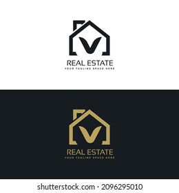Real Estate V initials logo, Property and Construction V Logo design Vector, colorful homes logo concept Real estate service, construction, Growth house, home logo concept